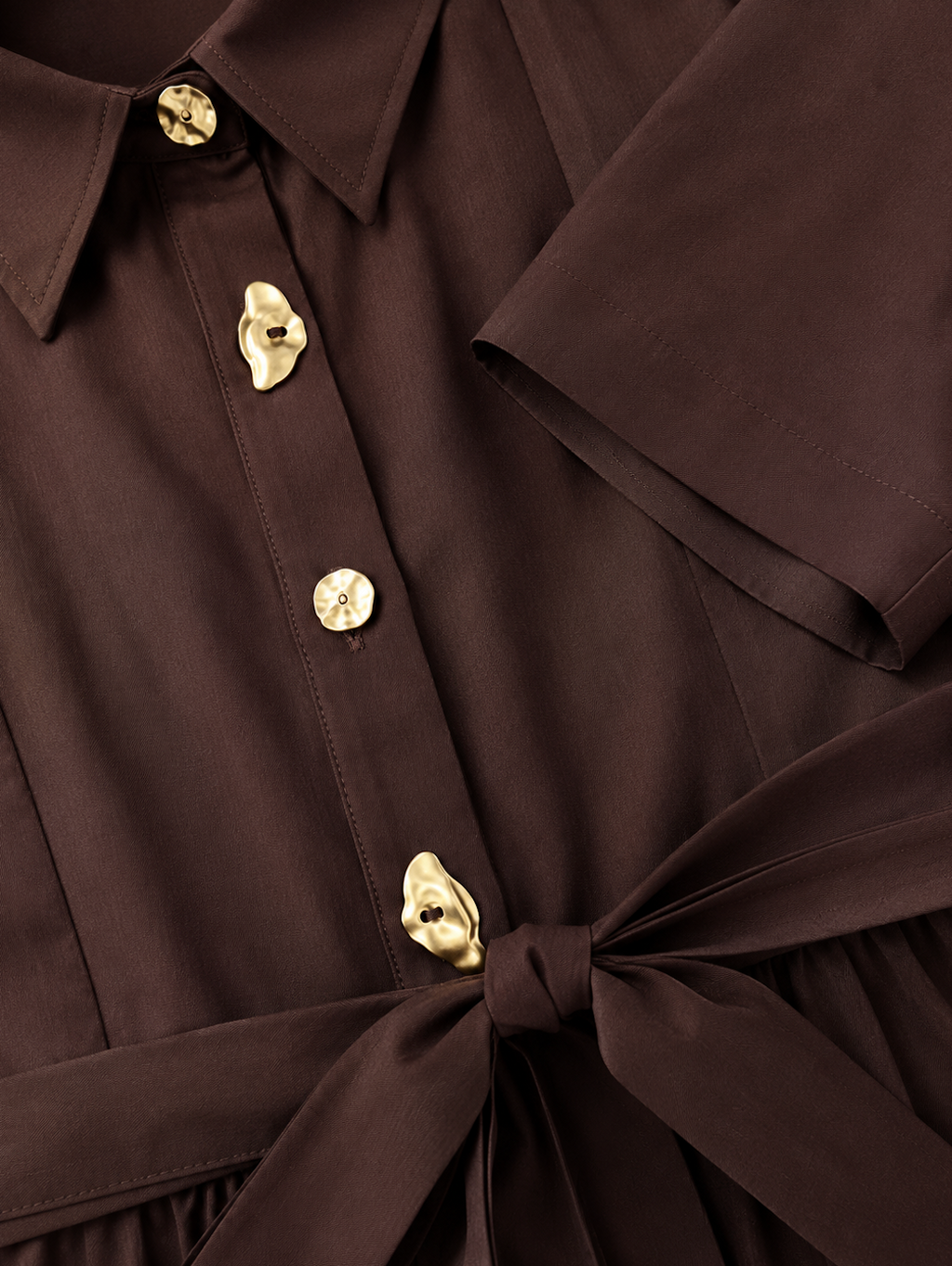 Luna Luxe Sleeveless Belted Maxi Dress – Chocolate Brown